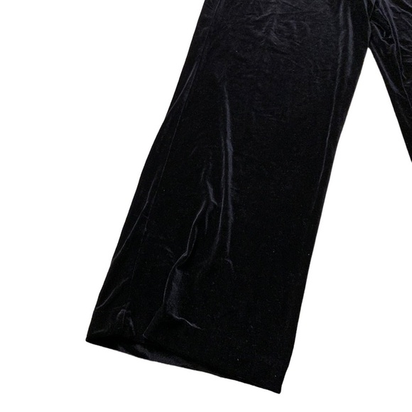 Alfani | Black Stretchy Polyester Nylon Spandex Wide Leg Pants Plus Size 2X - Picture 6 of 10